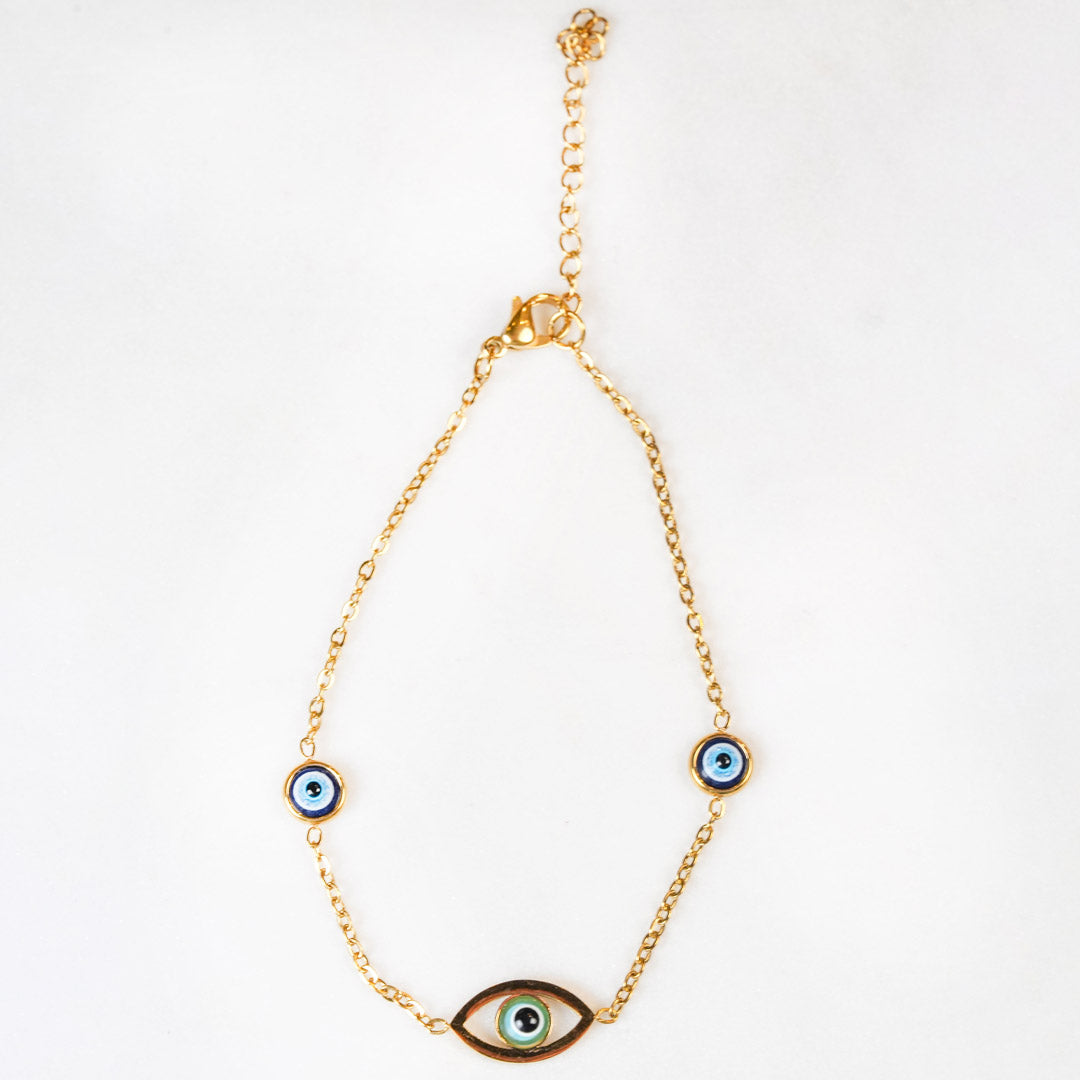 Golden Guardian Eye Bracelet