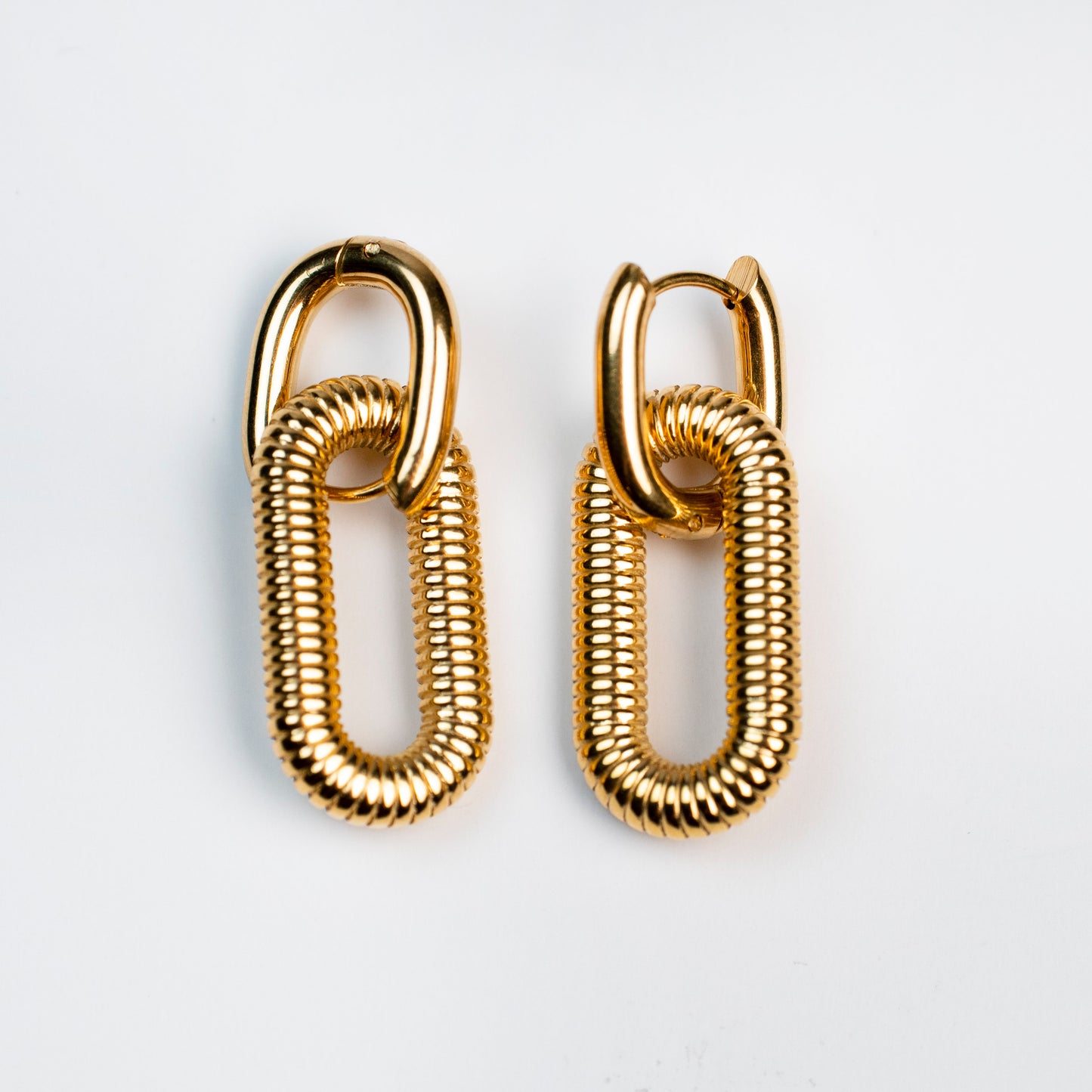 Golden Interlace Hoops