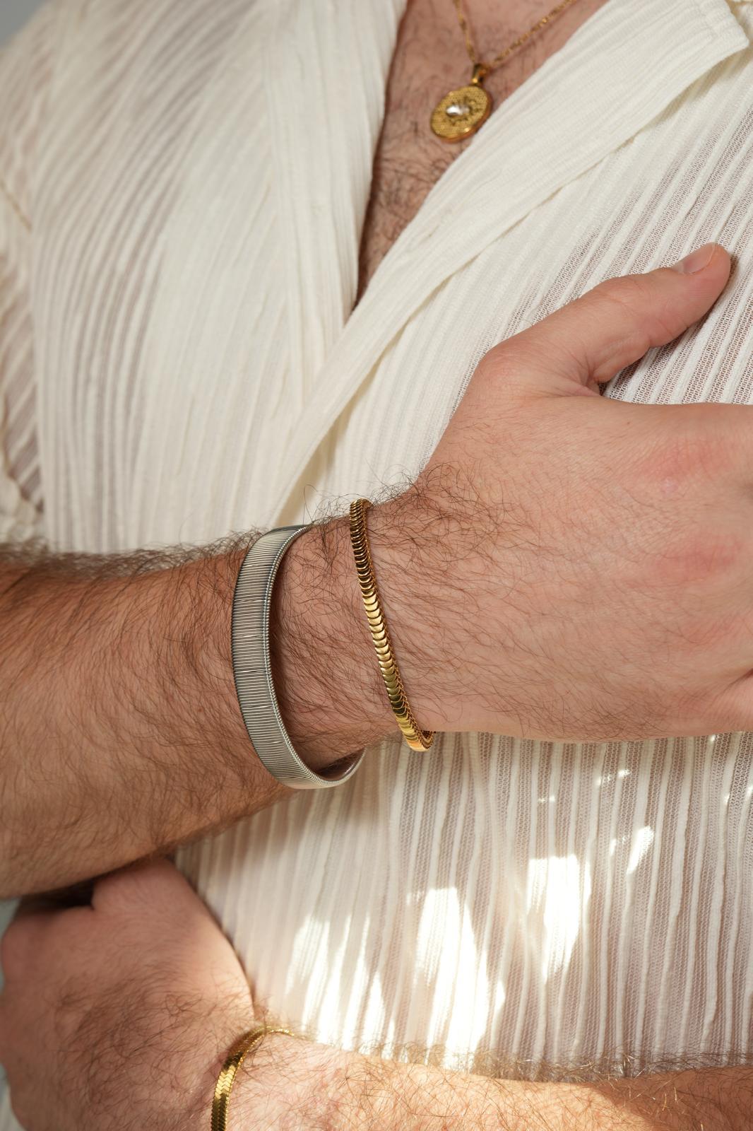Ribbed Cuff Bracelet
