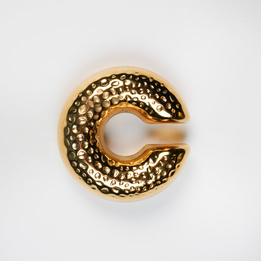 Steel Wave Loop Ear Cuff