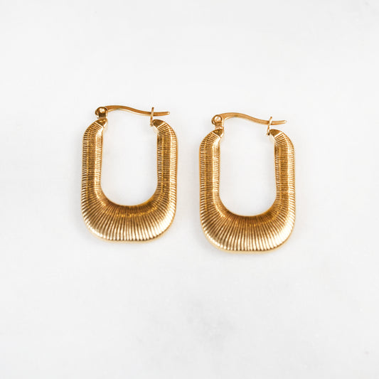 Celeste Crescent Hoops