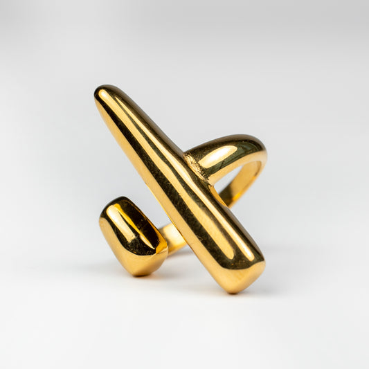 Streamline Gold Ring