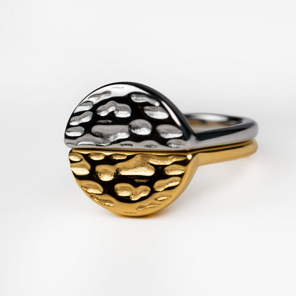 Sphere Textured Dual Ring