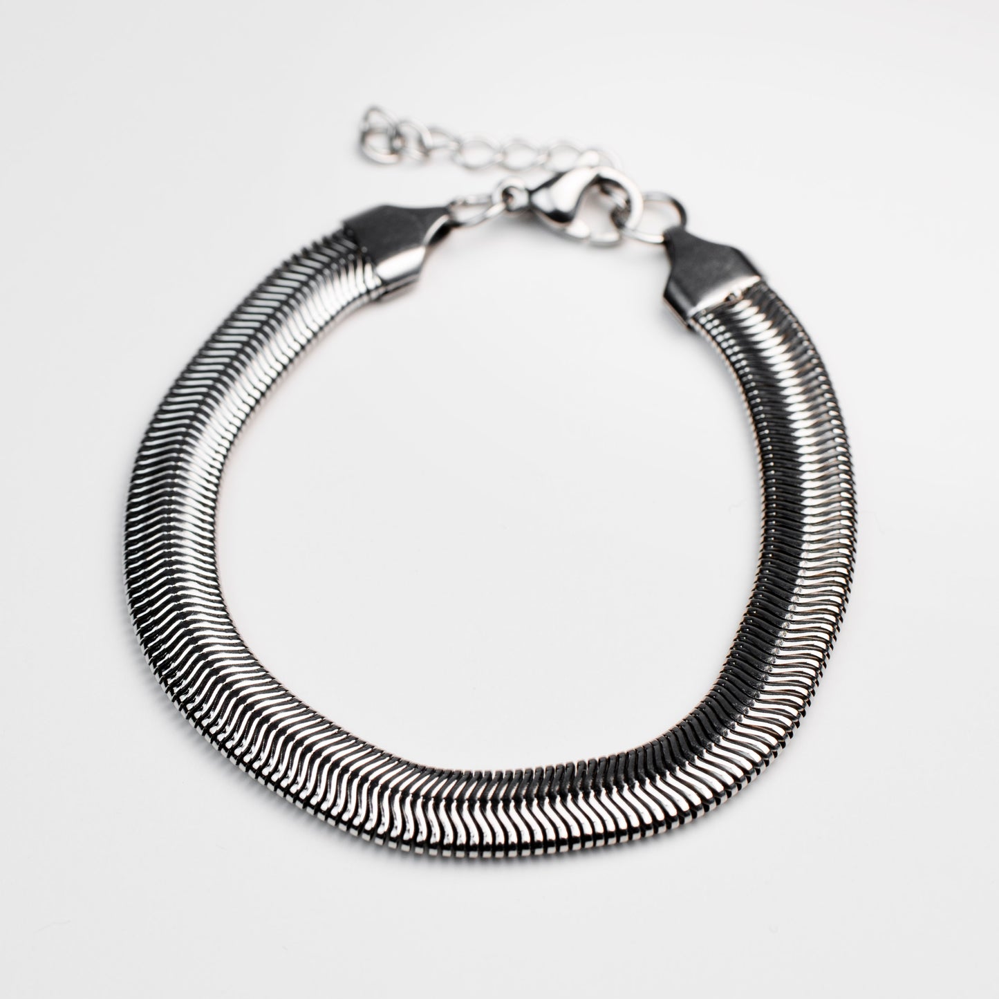 Silver Herringbone Bracelet