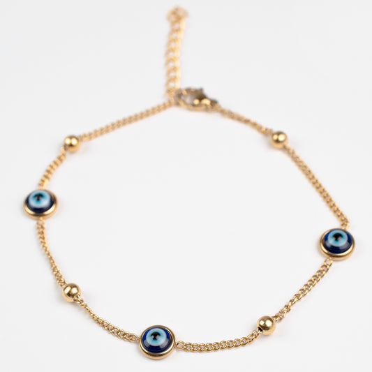 Golden Guardian Evil Eye Bracelet