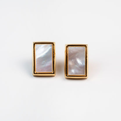 Mother of pearls framed earring