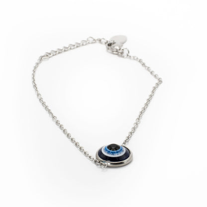Silver Guardian Eye Bracelet