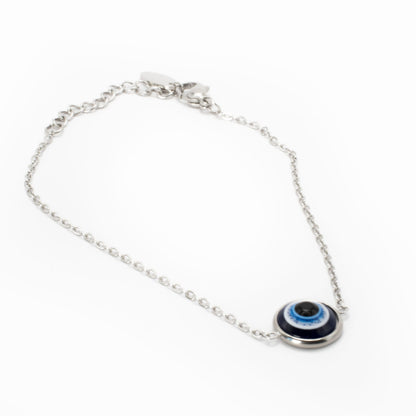 Silver Guardian Eye Bracelet