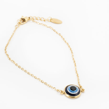 Silver Guardian Eye Bracelet