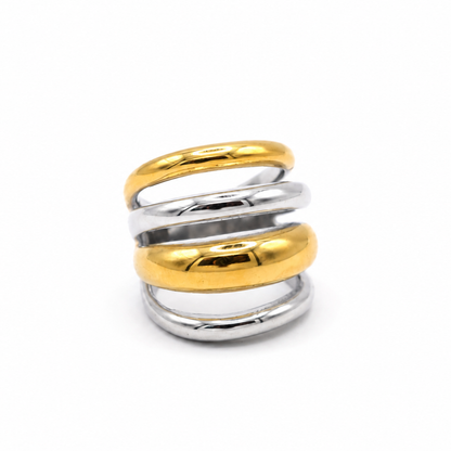 Mixed Metal Wrap Ring