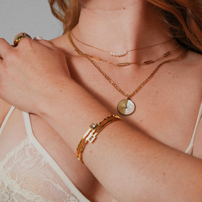 Golden Elegance Duo Bracelet Set